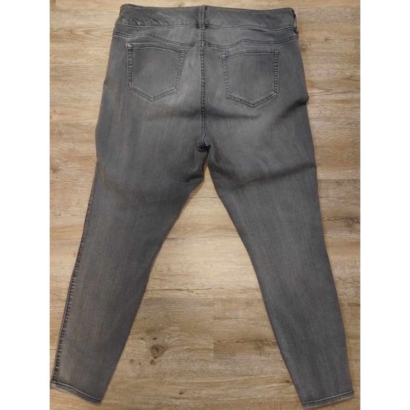 Torrid Denim Jegging Women's Size 16R Gray Multi Zipper 3 Button Closure - Picture 7 of 7